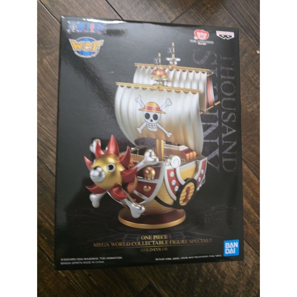 One Piece THOUSAND SUNNY Mega World Collectable Figure Special WCF Bandai Gold